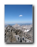 2005-08-20 Lyell (33) Pano1o Florence Peak and a little bit of Half Dome visible on right and El Capitan on left